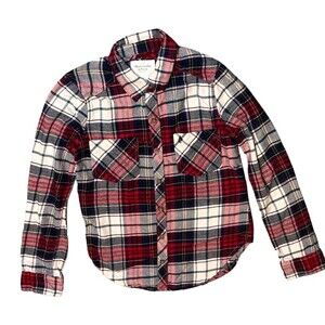 Abercrombie & Fitch XS plaid flannel style shirt soft cozycore cabincore